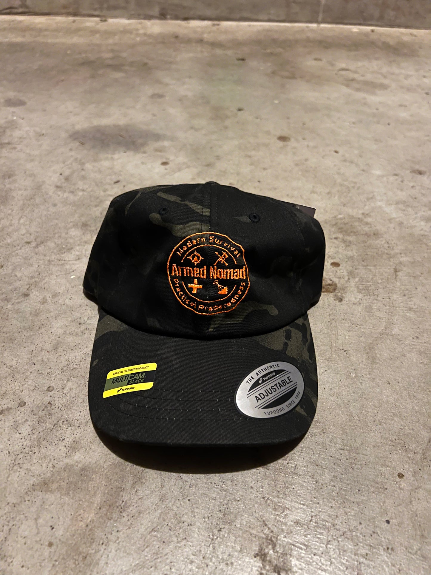Orange Circle Multicam Black Hat