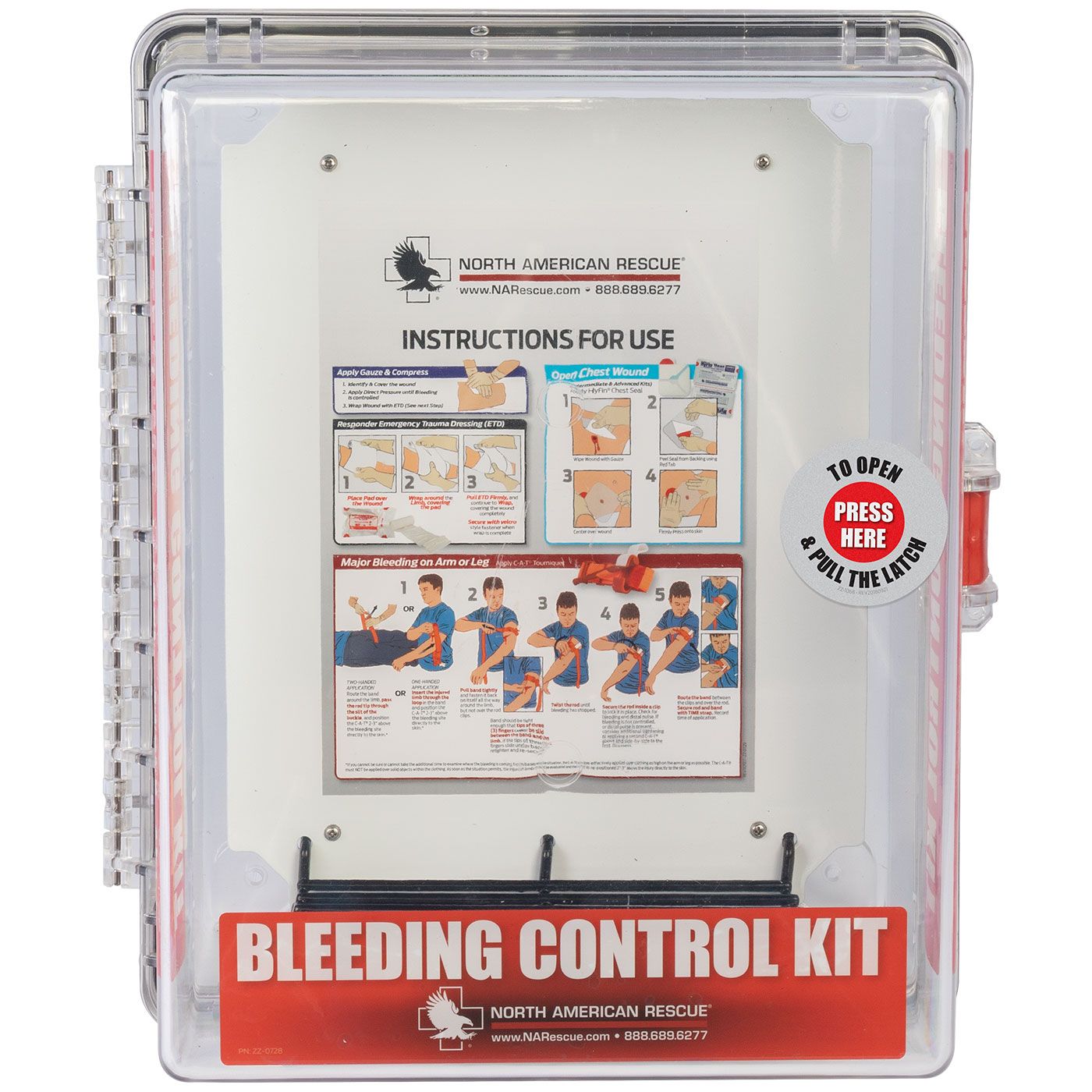 Public Access Bleeding Control Clear Wall Case