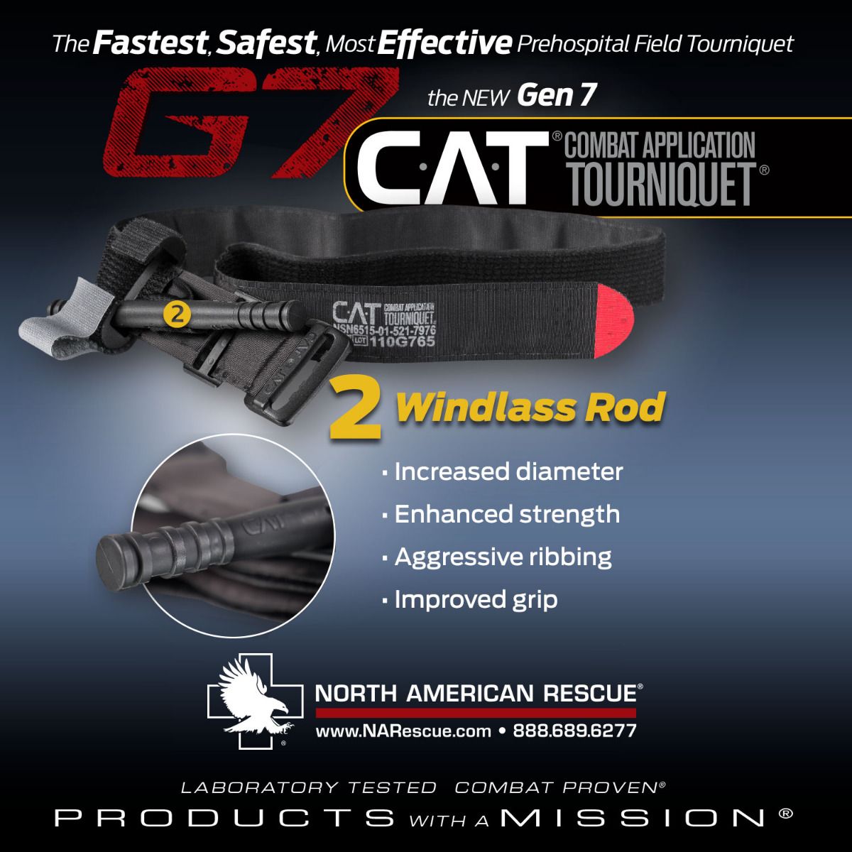 North American Rescue Combat Application Tourniquet (CAT) Gen 7