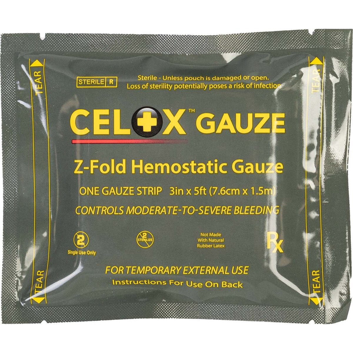 Cellox CELOX Z-Fold Hemostatic Gauze – Armed Nomad