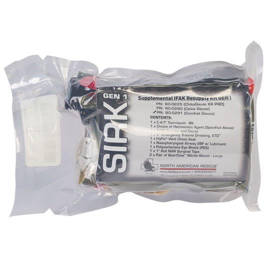 North American Rescue Supplemental IFAK ReSupply Kit - Gen 1 w/ Quikclot Combat Gauze